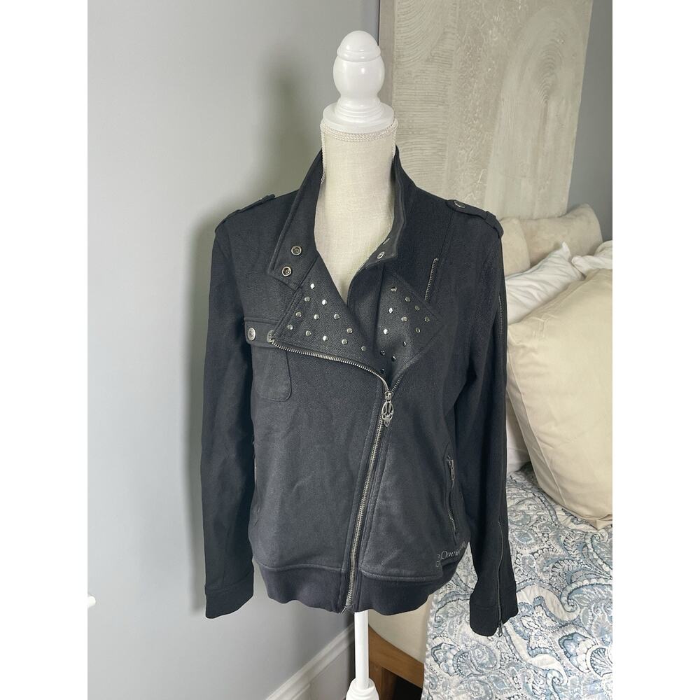 Harley Davidson Women’s Studded Moto Jacket XL Black Spirit & Pride 1903
